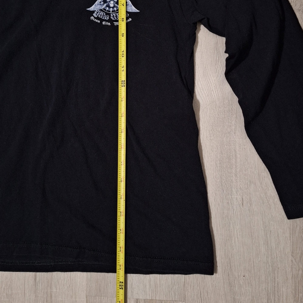 Anvil Mens Graphic Longsleeve T-Shirt Black Dead Freddies Bike Week OceanCity MD - Picture 10 of 15